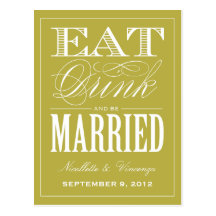 BE MARRIED | SAVE THE DATE ANNOUNCEMENT POSTCARDS