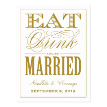 BE MARRIED | SAVE THE DATE ANNOUNCEMENT POSTCARDS