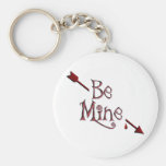BE MINE ARROW by SHARON SHARPE Keychains