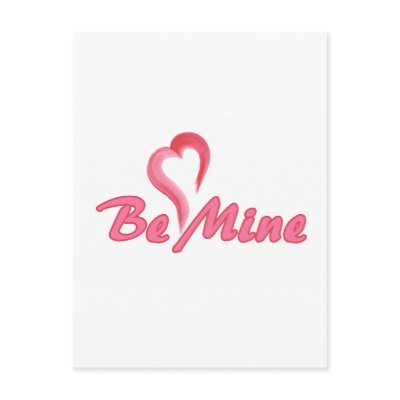 Be Mine Bag Postcards by Suzettas