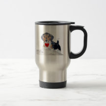 Be MIne Bagel the Beagle Travel Mug