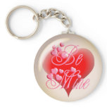 BE MINE BUBBLE HEART by SHARON SHARPE keychains