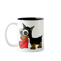 Be Mine Cute Miniature Pinscher Coffee Mug