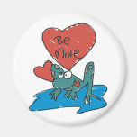 Be Mine Frog Fridge Magnet