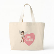 Be Mine Heart Candy Black Hair Angel Design Bags