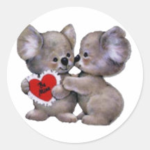 Be Mine Koalas Sticker