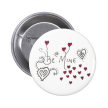 Be Mine Love button