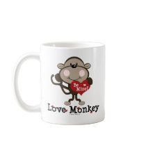 Be Mine Love Monkey Valentine Mug