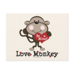 Be Mine Love Monkey Valentine's Day Postcard