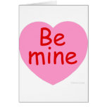 Be Mine Pink Heart Cards