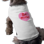 Be Mine Pink Heart Doggie Shirt