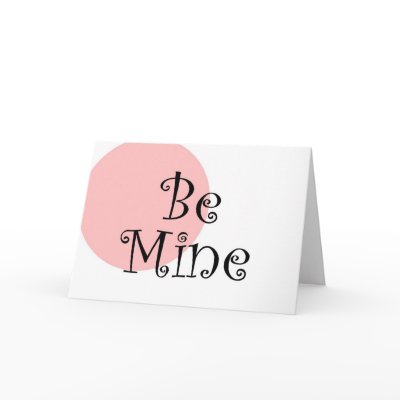 Be Mine Retro Pink Greeting Cards by dndartstudio