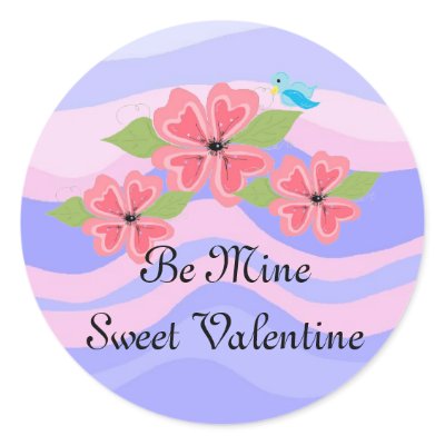 Be Mine Round Stickers by seashell2