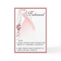 Be My Bridesmaid Invitation for Bridal Attendants