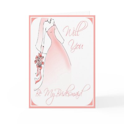 Be My Bridesmaid Invitation for Bridal Attendants by Be_My_Valentine
