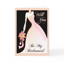 Be My Bridesmaid Invitation for Bridal Attendants
