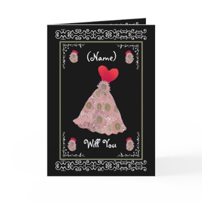 Be My Bridesmaid - Red and Mauve Flowered Dress by JaclinArt