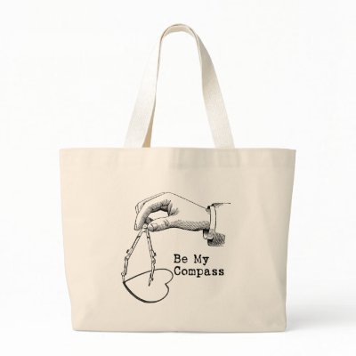 Be My Compass Tote Bags by slagathor