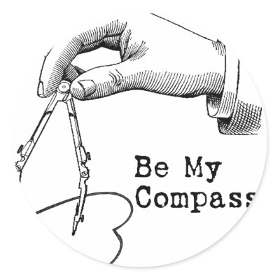 Be My Compass Sticker by slagathor