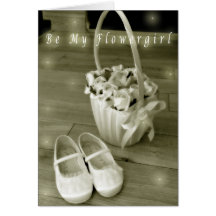 Be my flowergirl card