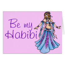 Be my Habibi Belly Dancer Card