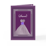 Be My Maid of Honour - PLUM Theme with Flowing Gow