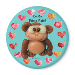 Be My Prime Mate Monkey Personalised Magnet