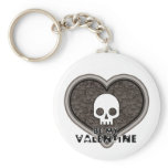 Be My Valentine Cute Punk Skull Keychain