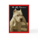 Be My Valentine pitbull greeting card