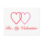 Be My Valentine postcards