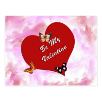 Be My Valentine postcards