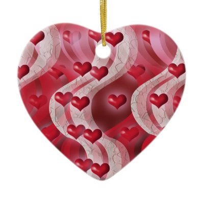 "Be my valentine" red heart decoration by mensgifts