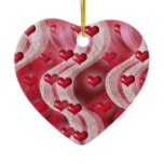 "Be my valentine" red heart decoration ornaments