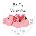 Be My Valentine stickers