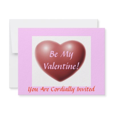 Be My Valentine! -Valentines Day Dinner Invitation by nightmare7darkangel
