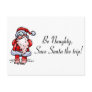 Be Naughty Save Santa The Trip Santa Postcards