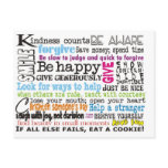 Be Nice, Etc. postcards
