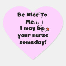 Be Nice Nurse T-shirts and Gifts Stickers