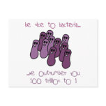 Be nice to bacteria post cards
