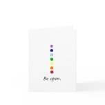 Be Open - Simple Chakra Design Notecards