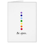 Be Open - Simple Chakra Design Notecards