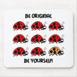 Be original ladybug mouse mats