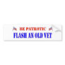 BE PATRIOTIC BUMPER STICKER