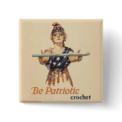 Be Patriotic: Crochet - button by DoubleTreble