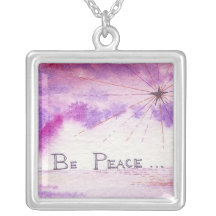 Be Peace - Watercolor Sunset Painting Custom Jewelry