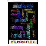 Be Positive Cards