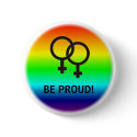 BE PROUD! FEMALE SYMBOLS buttons