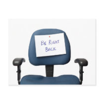 Be Right Back Postcard
