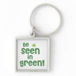 Be Seen in Green - Shamrock keychains