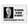 Be Sincere, Be Brief, Be Seated
